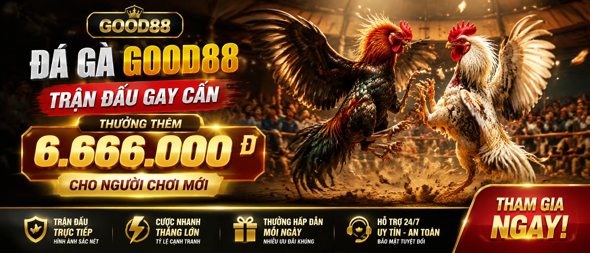 Đá Gà giao diện phòng live